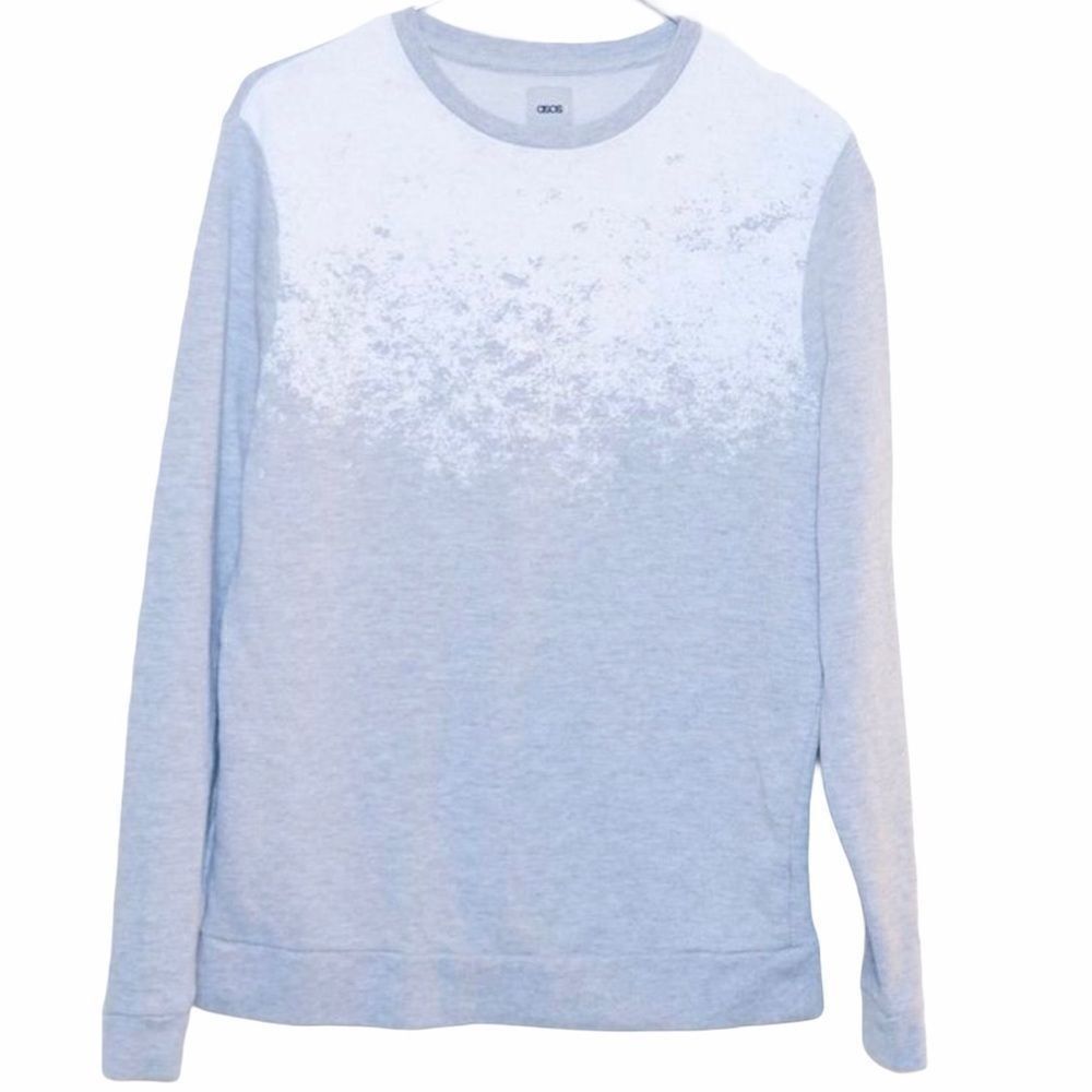 ASOS Grey White ombré Sweatshirt
